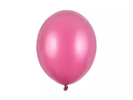 Balony lateksowe 30cm, Ciemnoróżowy metalizowany - 100 sztuk