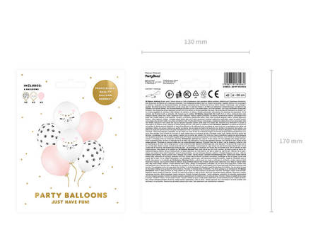 Balony lateksowe 30cm - Kotek - 6 sztuk