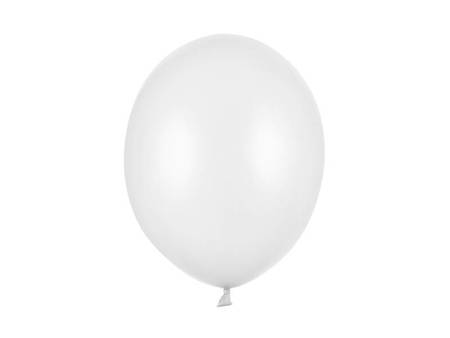 Balony lateksowe 30cm, biały metalizowany, 25 szt.