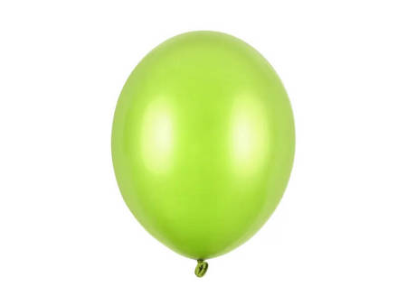 Balony lateksowe 30cm, limonkowy metalizowany, 50szt.