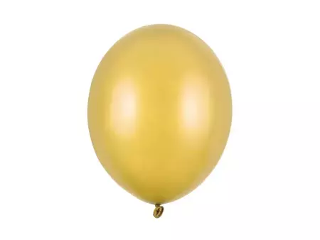 Balony lateksowe 30cm, złoty metalizowany, 100 szt.