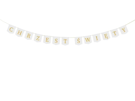 Baner - Chrzest Święty - 2m - Biały