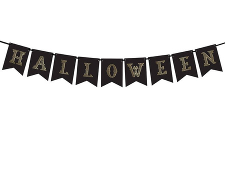 Baner Halloween - 20 x 175 cm - czarny