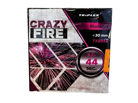 Bateria CRAZY FIRE, 24 strzały, 30mm - Triplex