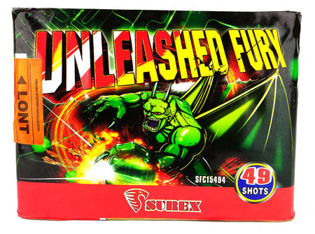 Bateria UNLEASHED FURY, 49 strzałów, 25mm - Surex