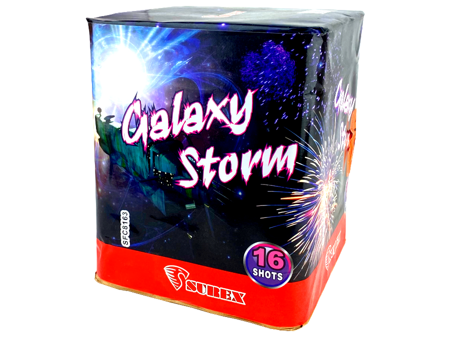 Bateria fajerwerków GALAXY STORM, 16 strzałów, 30mm - Surex