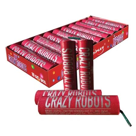 Emitery dźwięku Crazy Robots, 10 sztuk - Triplex