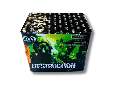 MEGA BATERIA Tik-Tok DESTRUCTION - 24 strzały - 25 mm - 8704 - Wolff