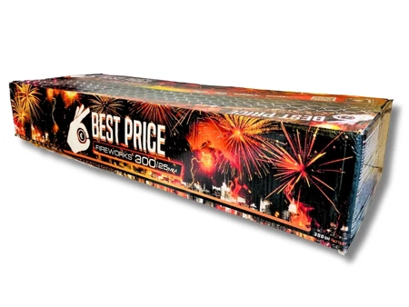 POKAZ FAJERWERKÓW BEST PRICE WILD FIRE 300, 300 strzałów, 25mm - KLASEK