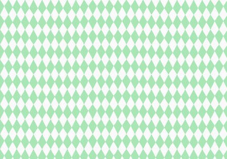 Papier do pakowania, Biały, Jasnozielone Romby - 68,5 x 100 cm