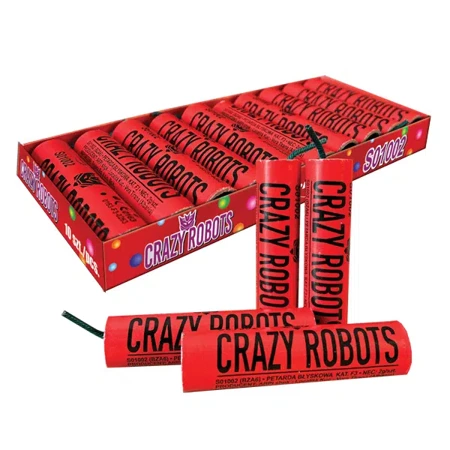 Petardy hukowe Crazy Robots, 10 sztuk - Triplex