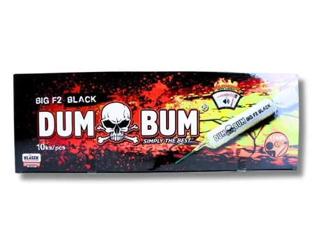 Petardy hukowe DUMBUM BIG F2 BLACK, 10 sztuk - KLASEK