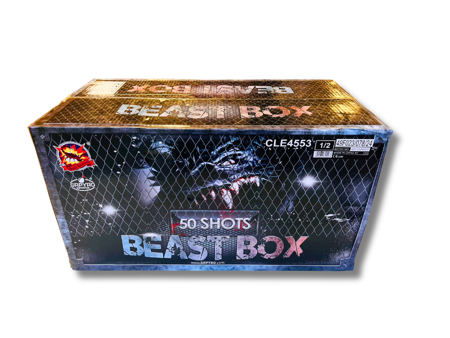 Pokaz fajerwerków BEAST BOX, 50 strzałów, 48 mm, Srpyro