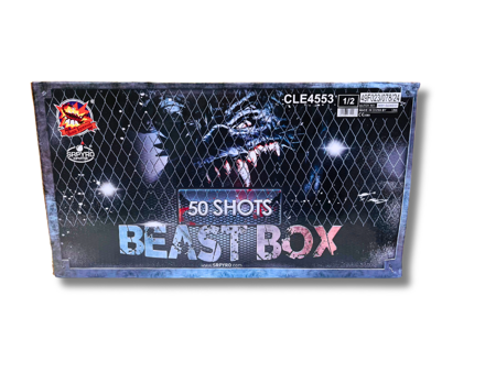 Pokaz fajerwerków BEAST BOX, 50 strzałów, 48 mm, Srpyro