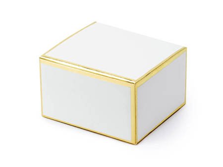 Pudełka na upominki, Złote brzegi - 6 x 3,5 x 5,5 cm - 10 sztuk