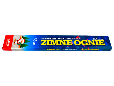 Zimne ognie 28cm, 10 sztuk - Gaoo