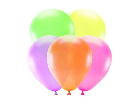 x Balony neonowe 25 cm - mix kolorów - 5 sztuk x