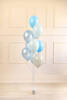 Balony lateksowe 30cm - niebieskie - mix - 10 szt.