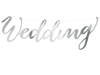 Baner Wedding - 16,5 x 45 cm - srebrny